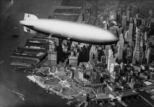 Hindenburg over New York City (1937)